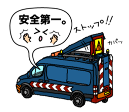 Heavy Equipment and Construction site.01 sticker #7872504