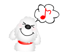White dog Chiro sticker #7873076