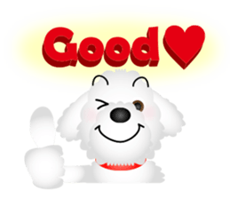 White dog Chiro sticker #7873077