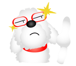 White dog Chiro sticker #7873083