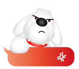 White dog Chiro sticker #7873085