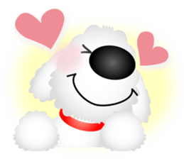 White dog Chiro sticker #7873086