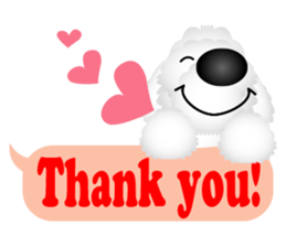 White dog Chiro sticker #7873087