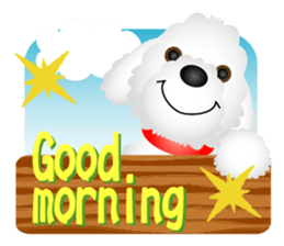 White dog Chiro sticker #7873088