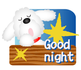 White dog Chiro sticker #7873089