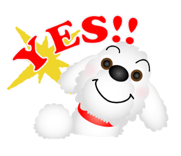 White dog Chiro sticker #7873093
