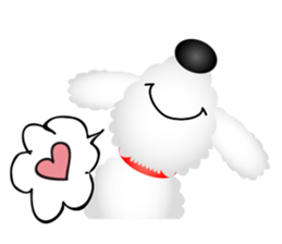 White dog Chiro sticker #7873094