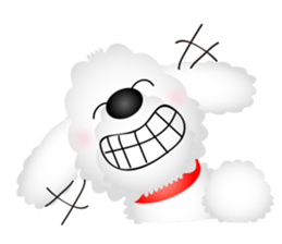 White dog Chiro sticker #7873095