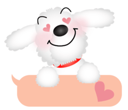 White dog Chiro sticker #7873098