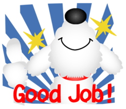 White dog Chiro sticker #7873099