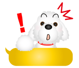 White dog Chiro sticker #7873100