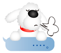 White dog Chiro sticker #7873101