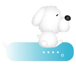 White dog Chiro sticker #7873103