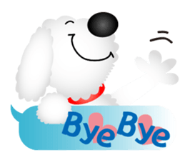 White dog Chiro sticker #7873105