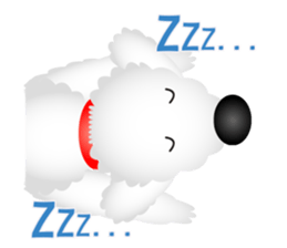 White dog Chiro sticker #7873106