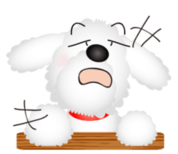 White dog Chiro sticker #7873107