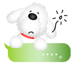 White dog Chiro sticker #7873109
