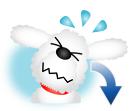 White dog Chiro sticker #7873111