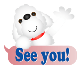 White dog Chiro sticker #7873113