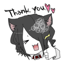 Love owner cat boy sticker #7874106