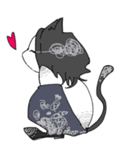 Love owner cat boy sticker #7874107