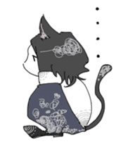 Love owner cat boy sticker #7874108