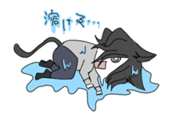 Love owner cat boy sticker #7874113