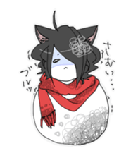 Love owner cat boy sticker #7874114