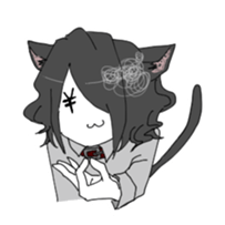 Love owner cat boy sticker #7874115