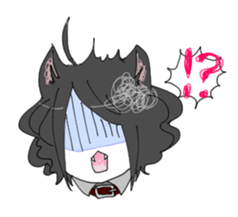 Love owner cat boy sticker #7874118