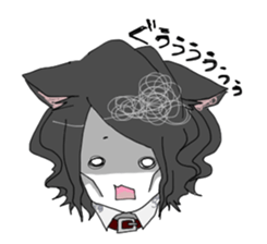 Love owner cat boy sticker #7874122