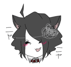 Love owner cat boy sticker #7874125