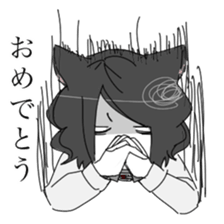 Love owner cat boy sticker #7874135