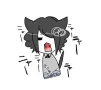 Love owner cat boy sticker #7874138