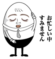 Egg and tofu sticker #7874789
