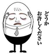 Egg and tofu sticker #7874797