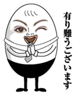 Egg and tofu sticker #7874807