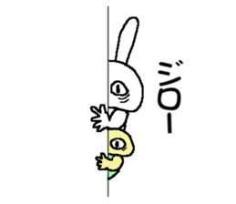 rabbit and tortoise  were born in Osaka sticker #7874810
