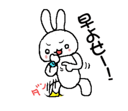 rabbit and tortoise  were born in Osaka sticker #7874820