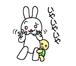 rabbit and tortoise  were born in Osaka sticker #7874846
