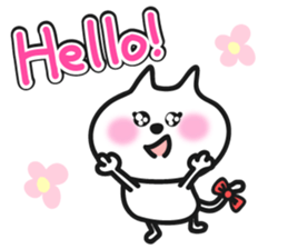 pretty cute cat momo part2 sticker #7875841