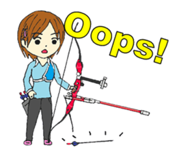 Stickers by an archer, for archers sticker #7876478