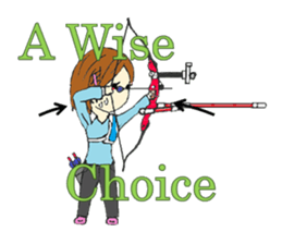 Stickers by an archer, for archers sticker #7876480