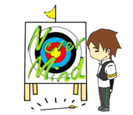 Stickers by an archer, for archers sticker #7876491