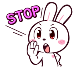 I'm just a rabbit. sticker #7877273