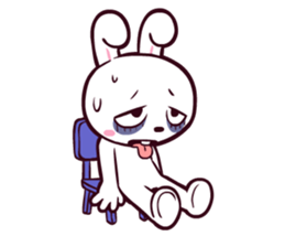 I'm just a rabbit. sticker #7877278