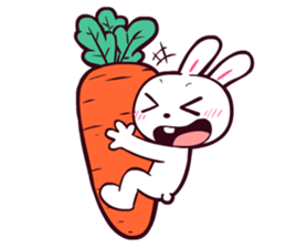 I'm just a rabbit. sticker #7877281