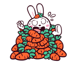 I'm just a rabbit. sticker #7877284