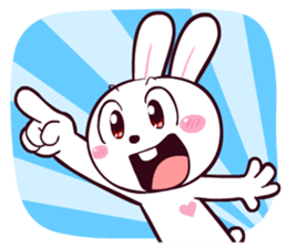 I'm just a rabbit. sticker #7877295