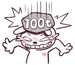 I'm just a rabbit. sticker #7877300